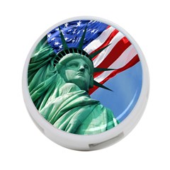 Statue Of Liberty, New York Twin-sided 4 Port Usb Hub (round) by artposters