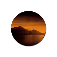 Waterscape, Switzerland Rubber Drinks Coaster (round)