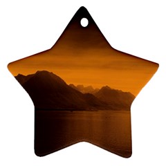 Waterscape, Switzerland Ceramic Ornament (star)