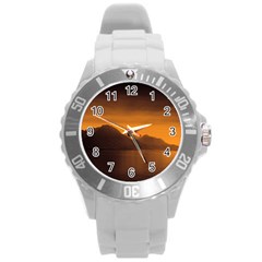 Waterscape, Switzerland Round Plastic Sport Watch Large