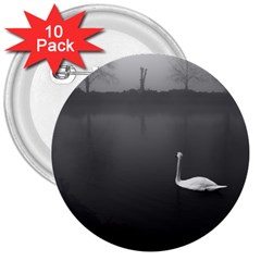 Swan 10 Pack Large Button (round) by artposters