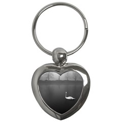 Swan Key Chain (heart) by artposters