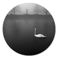 Swan Extra Large Sticker Magnet (round)