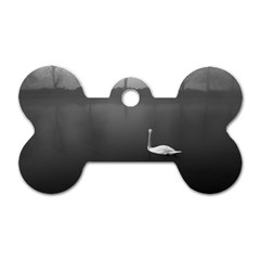 Swan Single-sided Dog Tag (bone) by artposters