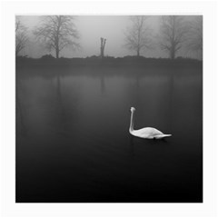 Swan Twin-sided Large Glasses Cleaning Cloth by artposters