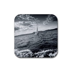 sailing Rubber Drinks Coaster (Square)