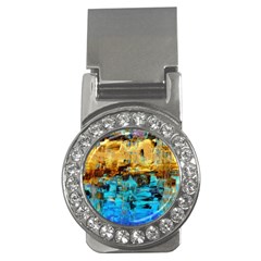 Echos Of Silence1a Money Clip With Gemstones (round)