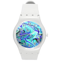 Easy Listening Round Plastic Sport Watch Medium by dawnsebaughinc