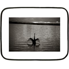 Swan, Canberra Twin-sided Mini Fleece Blanket by artposters