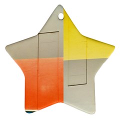 Geometry Twin-sided Ceramic Ornament (star)