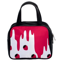 Melting Strawberry Twin-sided Satchel Handbag by strawberrymilk