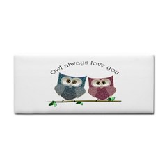 Owl Always Love You, Cute Owls Hand Towel