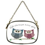 Owl always love you, cute Owls Single-sided Evening Purse Front