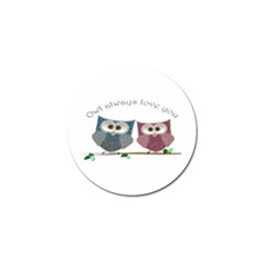 Owl Always Love You, Cute Owls 4 Pack Golf Ball Marker by DigitalArtDesgins