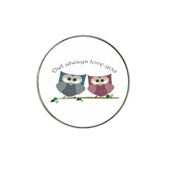 Owl Always Love You, Cute Owls 10 Pack Golf Ball Marker (for Hat Clip) by DigitalArtDesgins