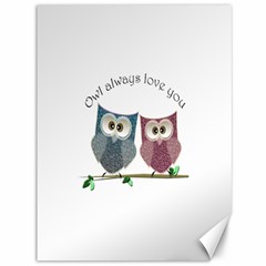 Owl Always Love You, Cute Owls 36  X 48  Unframed Canvas Print by DigitalArtDesgins