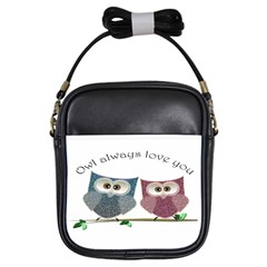 Owl Always Love You, Cute Owls Kids  Sling Bag by DigitalArtDesgins