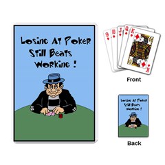 Losing At Poker Playing Cards Single Design