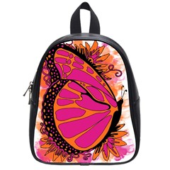 Pink Butter T Copy Small School Backpack
