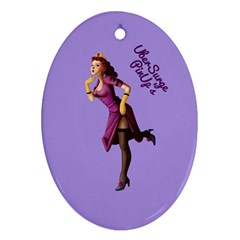 Pin Up 3 Ceramic Ornament (oval) by UberSurgePinUps