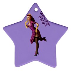 Pin Up 3 Ceramic Ornament (star)