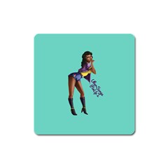 Pin Up 2 Large Sticker Magnet (square)