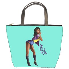 Pin Up 2 Bucket Handbag by UberSurgePinUps