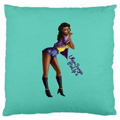 Pin Up 2 Large Cushion Case (two Sides) by UberSurgePinUps