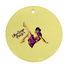 Pin Up Girl 1 Ornament (round) by UberSurgePinUps