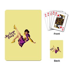 Pin Up Girl 1 Playing Cards Single Design by UberSurgePinUps