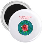 A Rose Among Pricks Large Magnet (Round) Front