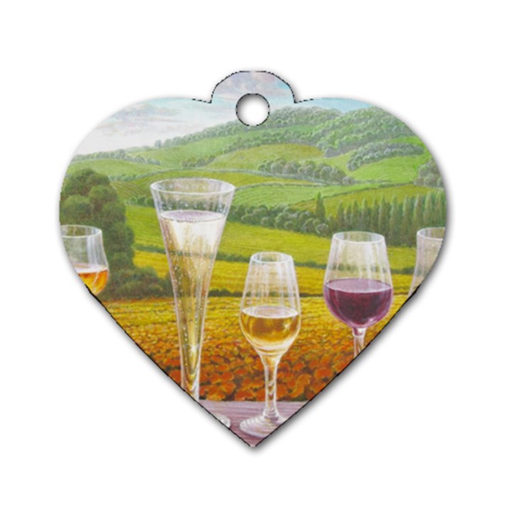 vine Twin-sided Dog Tag (Heart)