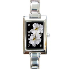 White Peonies   Classic Elegant Ladies Watch (rectangle)