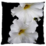 White Peonies   Large Cushion Case (Two Sides) Front