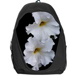 White Peonies   Backpack Bag Front