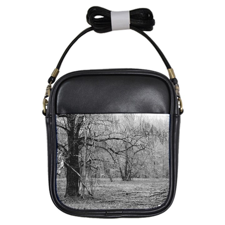 Black and White Forest Kids  Sling Bag