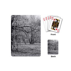 Black And White Forest Playing Cards (mini) by Elanga