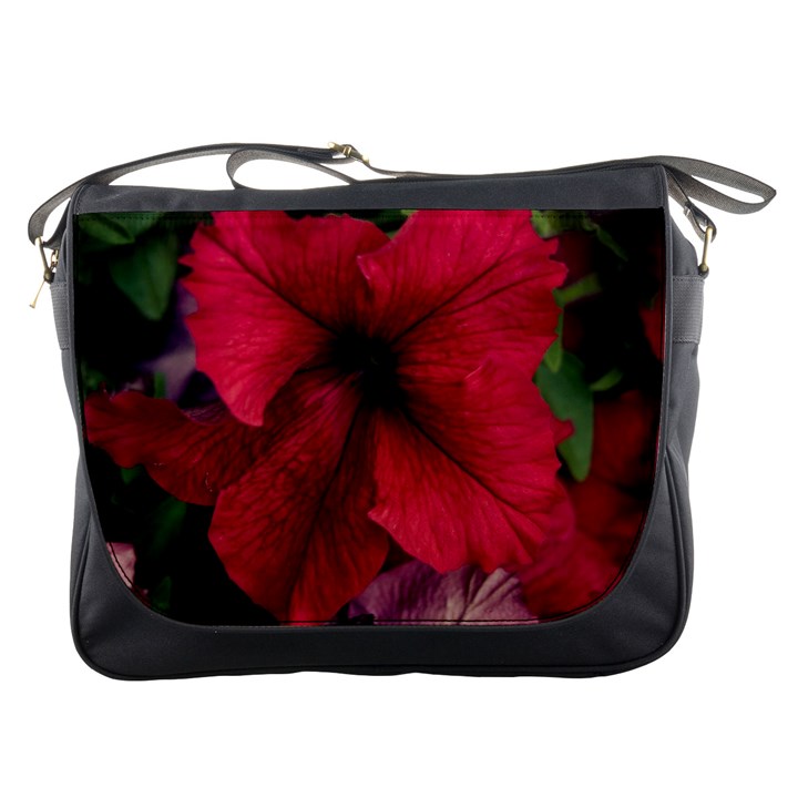 Red Peonies Messenger Bag