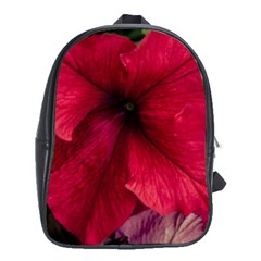 Red Peonies School Bag (xl)