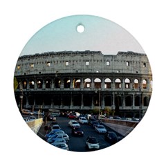 Roman Colisseum Twin-sided Ceramic Ornament (round) by PatriciasOnlineCowCowStore