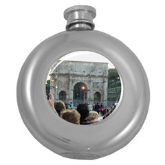 Rome Hip Flask (round) by PatriciasOnlineCowCowStore