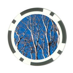 Trees On Blue Sky Poker Chip by Elanga