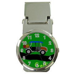 Gone Golfin Chrome Money Clip With Watch by golforever12