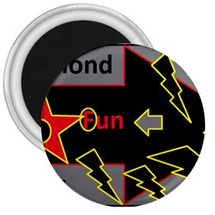 Raymond Fun Show 2 Large Magnet (round) by hffmnwhly