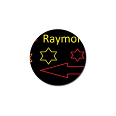 Raymond Tv Golf Ball Marker