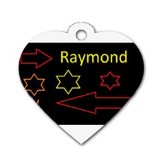 Raymond Tv Single-sided Dog Tag (heart)