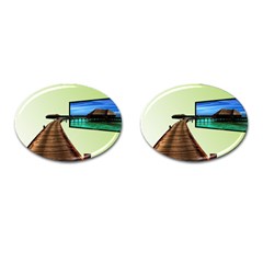 Sony Tv Oval Cuff Links by anasuya