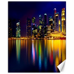 Night View 11  X 14  Unframed Canvas Print