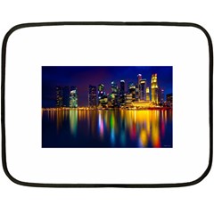 Night View Twin-sided Mini Fleece Blanket by Unique1Stop