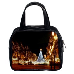 Christmas Deco Twin-sided Satchel Handbag by Unique1Stop